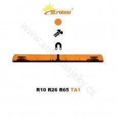 Orange LED lightbar Optima Eco90, length 110cm, height 9cm, 12/24V, R65 by P.P.H. STROBOS