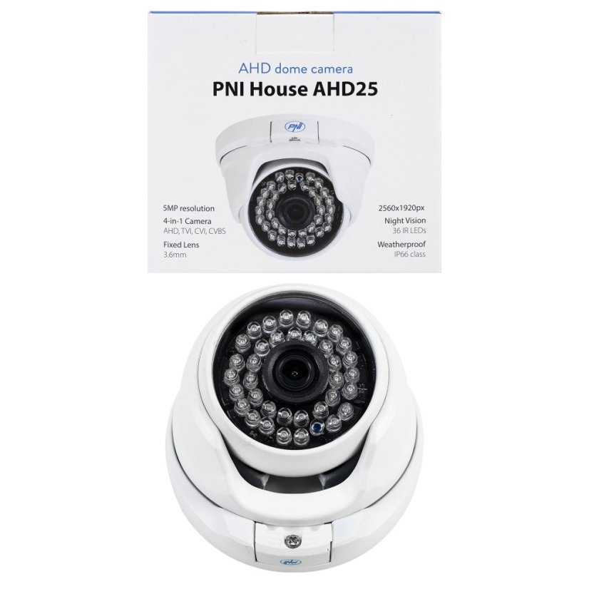 Dome kamera PNI House AHD25, 5 Mpx, 3,6 mm, IR 25 m