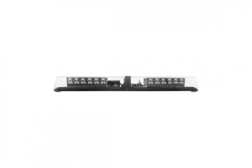 LED majáková rampa Optima 60 60cm, Červeno-modrá, EHK R65 - Barva: Modro/červená, Kryt: Barevný
