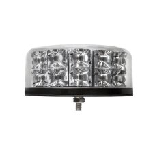 LED beacon red-blue 12/24V, fixed mounting, 24x LED 3W, R65