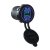Water-resistant 2x USB charger QC3.0 blue