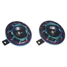 Disc horn (high and low tone), rainbow, 120mm, 12V
