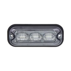 Warning light 3x4W LED, 12-24V, blue, ECE R10