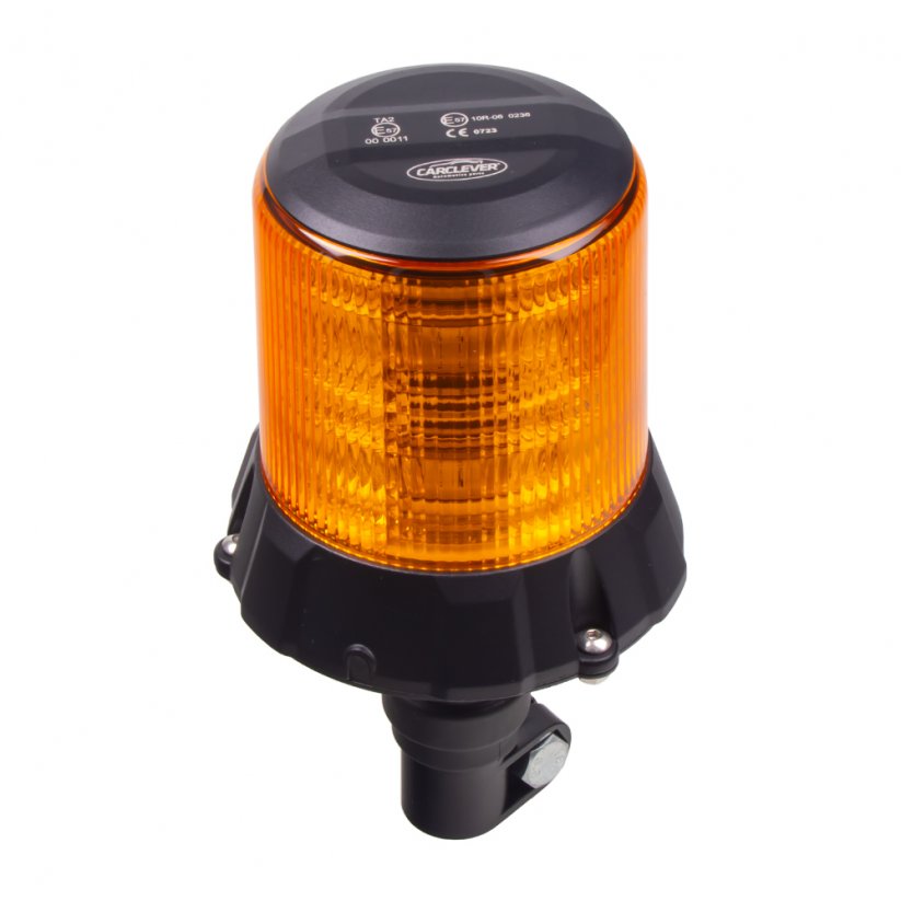 Robust orange LED beacon, on bracket, 96W, ECE R65