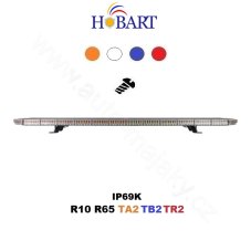 LED rampa 1080mm, oranžová, červeno/modrá+bílá, 10-30V, ECE R65