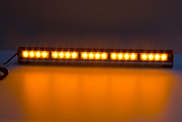 LED svetelná alej 20X 3W LED, oranžová 580mm