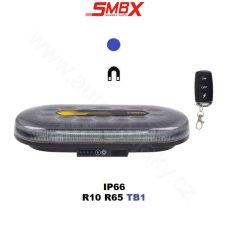 AKU LED rampa modrá, 48xLED, magnet, 328mm, ECE R65 R10