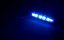 Rozsvícený modrý LED predátor
