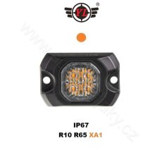 PROFI výstražné LED světlo vnější oranžové, 12-24V, ECE R65