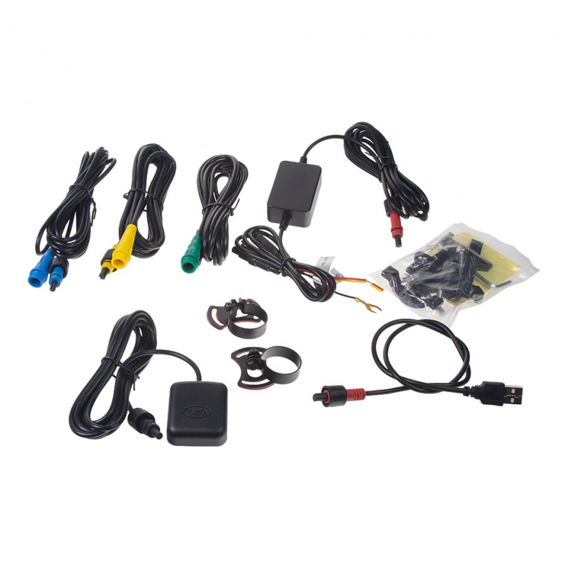 Motorcycle DUAL FULL HD camera, 3" LCD, IP67 with GPS