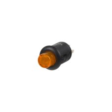 Button round 6A orange LED