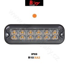 PREDATOR 12x4W LED, 12-24V, oranžový, ECE R65