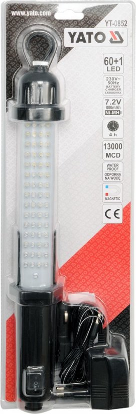 LED montážna lampa 60+1 AKU