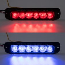PROFI výstražné LED světlo vnější, červeno-modré, 12-24V, ECE R65