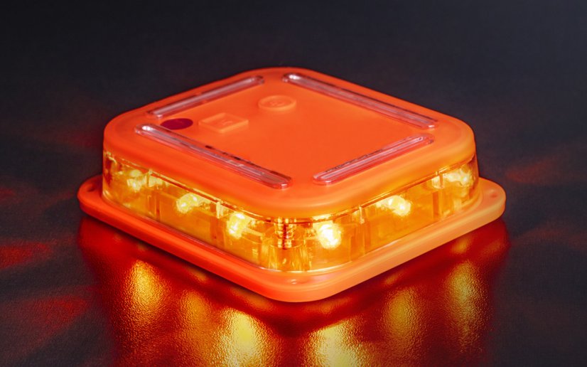 Intelligent LED warning light 16LED, set of 6