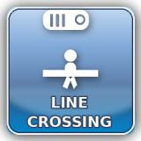 Upozorní, keď osoba alebo vozidlo prekročí virtuálnu čiaru nastavenú v obraze.