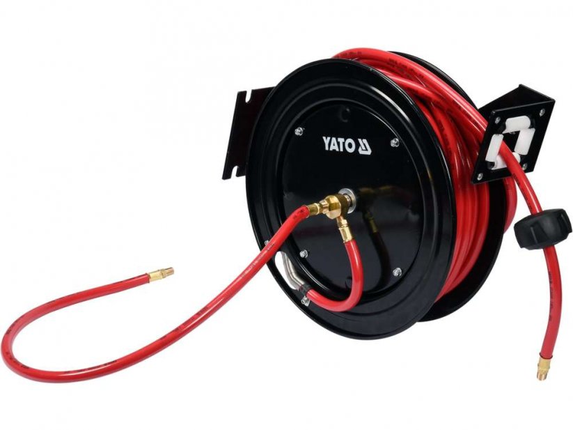 Winch with PVC air hose 9,5mm, 15m