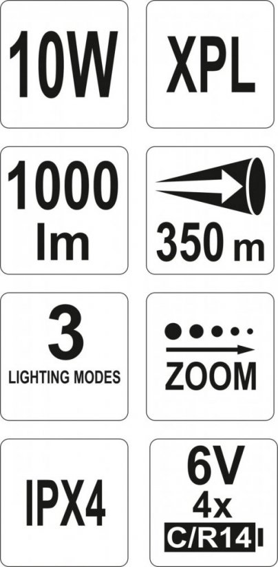 Svietidlo LED XP-L CREE 10W, 1000 lm