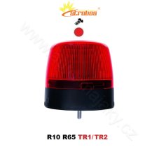 LED beacon red 12/24V, fixed mounting, 24X3W LED, R65