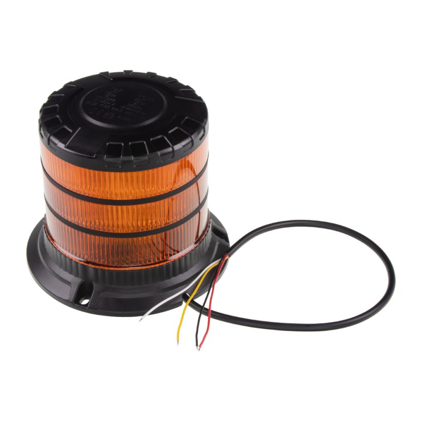 LED beacon, 12-24V, 24xLED orange, fixed mounting, ECE R65