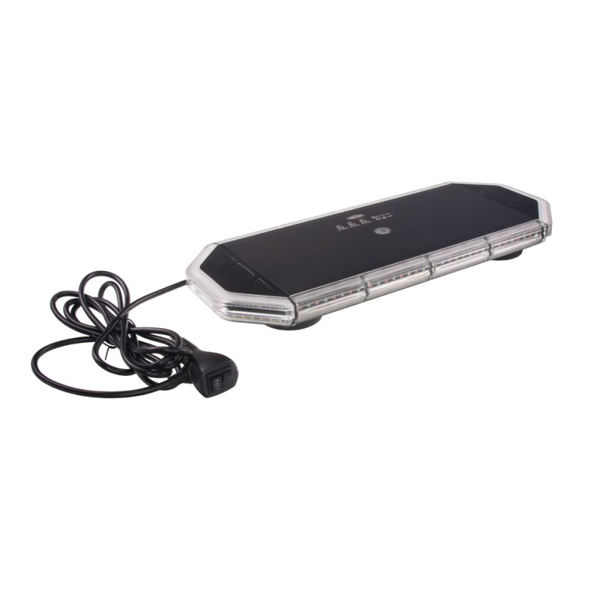 LED lightbar 440mm, red/blue/white, magnet 10-30V, ECE R65