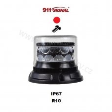 LED beacon red 12/24V, fixed mounting, 24x LED 3W, R10