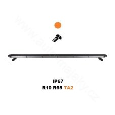 SLIM LED light bar 1336 mm, orange, 12-24 V, 360 LEDs, 76 W, ECE R65