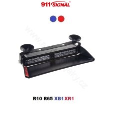 Interiérové výstražné svetlo PROFI LED, 12-24 V, modré alebo červené, ECE R65