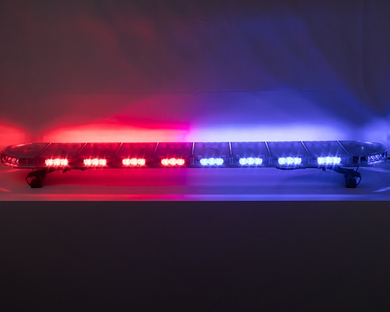 LED lightbar blue-red 140 cm, 12/24V, ECE R65