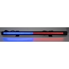 Gumové výstražné LED světlo vnější, modro-červené, 12/24V, 440mm