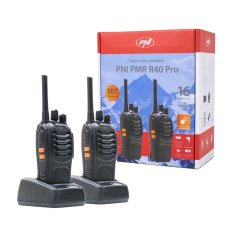 Sada 2 radiostanic PNI PMR R40 PRO, 0,5 W, 16 kanálů a příslušenství