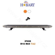 LED svetelná rampa 760mm, oranžová+biela, 12-30V, ECE R65
