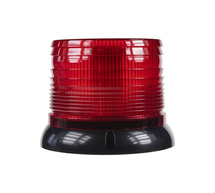 LED maják červený 12/24V, pevná montáž, 40X LED 0,5W