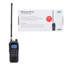PNI Escort HP 92 Multi Standard Portable CB Radio Station, 4W, AM-FM, NRC, Dual Watch, Roger Beep, ASQ SQ Adjustable, VOX, 12V-24V