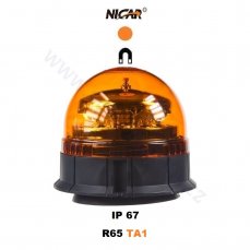 Professional magnetic orange LED beacon 911-90m by Nicar