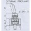 Technical drawing of the toggle switch