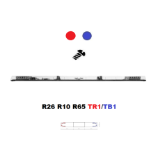LED lightbar Optima 60 160cm blue / red, ECE R65