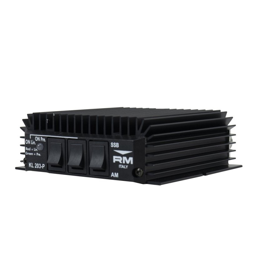 Lineární RF zesilovač PNI/RM Italy KL203P pro pásmo 10 m, 100 W, RX předzesilovač