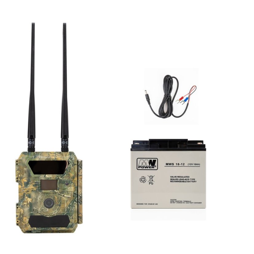 PNI Hunting 400C PRO 24MP Game Camera Kit with 18Ah Battery and Power Cable