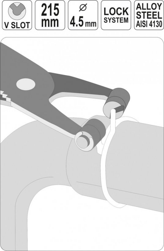 Self-locking hose clamps type V