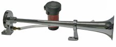 Chromová singl fanfára 387 mm, 12 V