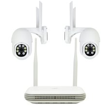 PNI House WiFi800 NVR wireless video surveillance kit and 2 outdoor PNI IP840 cameras