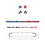 LED lightbar Montana 140cm, Blue-red, ECE R65 - Lens: Colored, LED modules: 10ml
