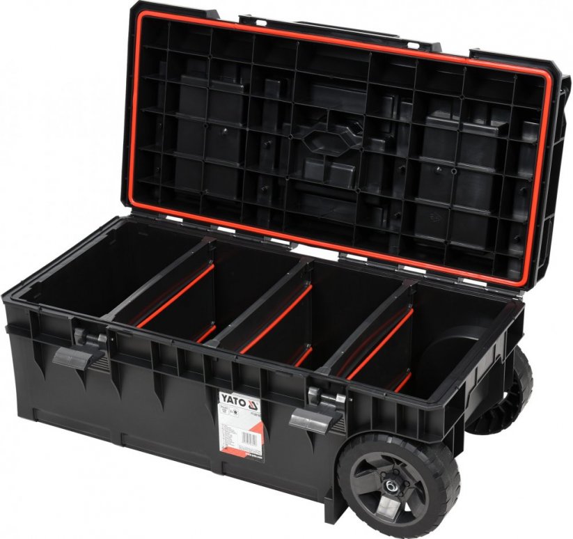 Mobile plastic tool box, 793x385x322mm