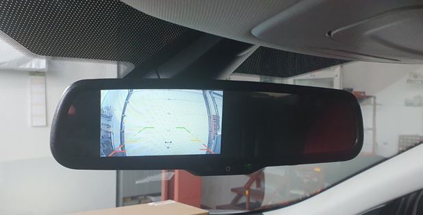 LCD monitor 4,3" v zrkadle pre OEM montáž, dimming-stmievanie