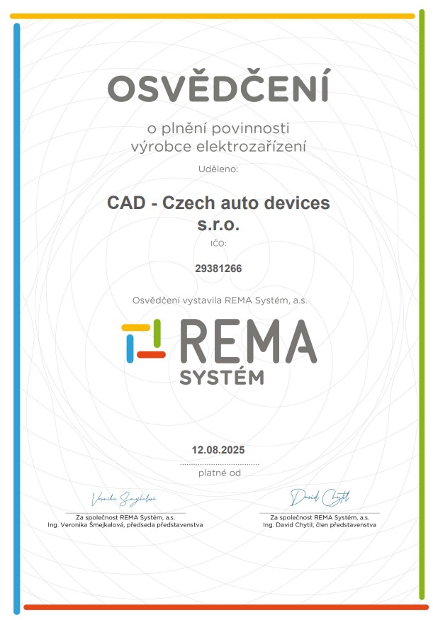 Osvědčení Recyklace